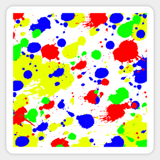 Colorful Paint Splatter. Sticker